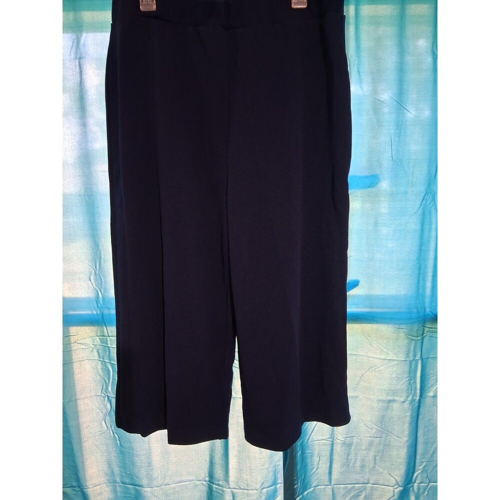 Emery Rose Women’s Black Plus Flat Front Solid Dress Pants Size 3XL